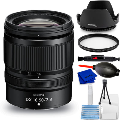 Nikon NIKKOR Z DX 16-50mm f/2.8 VR Lens - 7PC Accessory Bundle