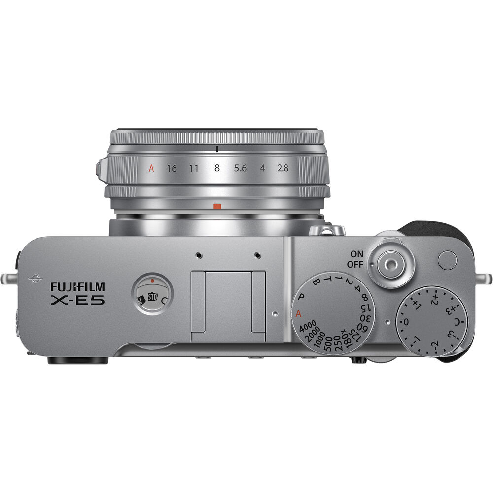 FUJIFILM X-E5 Mirrorless Camera and XF 23mm f/2.8 Lens (Silver) - 12PC Bundle
