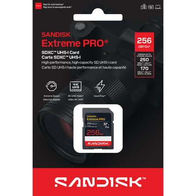 SANDISK 256GB Extreme PRO UHS-I SDXC Memory Card - SDSDXXJ-256G-GSCIN