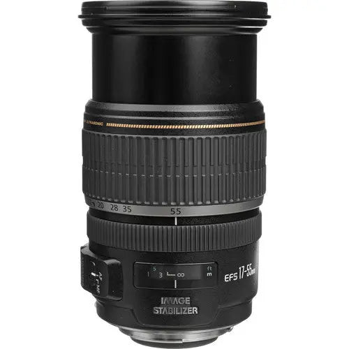 Canon EF-S 17-55mm f/2.8 IS USM Zoom Lens + Filter Kit + Lens Pouch Bundle Canon