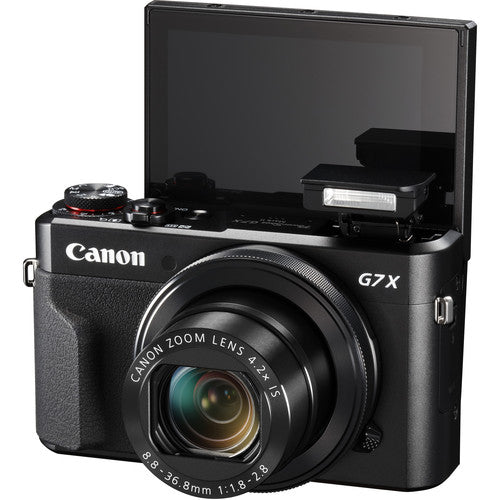 Appareil photo numérique Canon PowerShot G7 X Mark II + BATTERIE EXT + 64 Go + Trépied