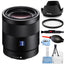 Objectif Sony Sonnar T* FE 55 mm f/1.8 ZA SEL55F18Z + filtre UV + objectif pare-soleil