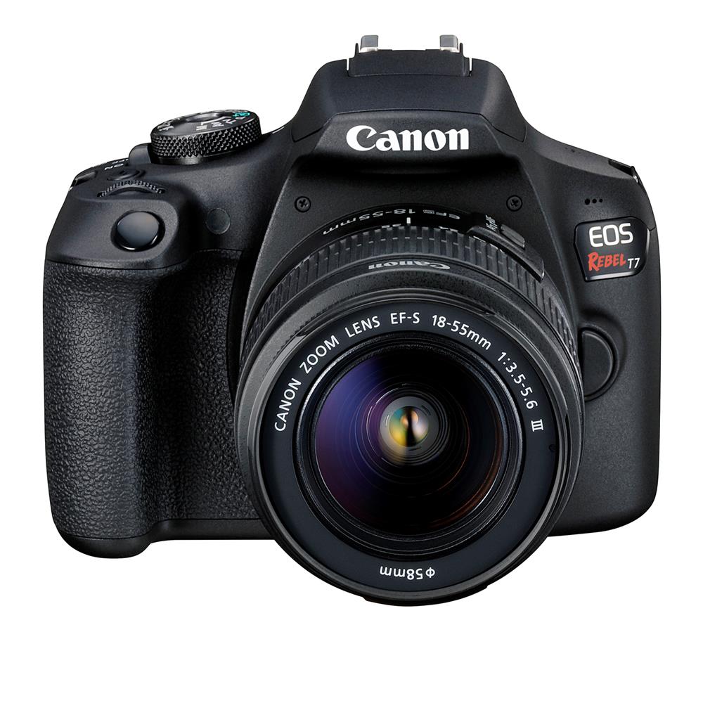 Canon EOS Rebel T7 with 18-55mm f/3.5-5.6 + Sandisk Ultra 32GB and Gadget Bag