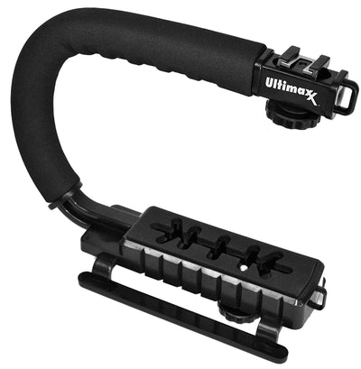 Professional Video Stabilizing Handle C/U Shape Pro Handle Grip Handheld Mount