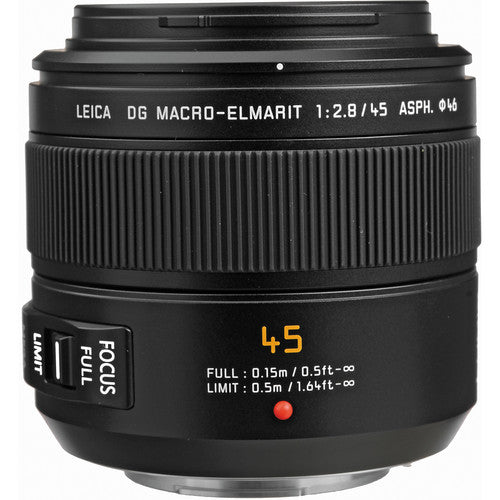 Panasonic Leica DG Macro-Elmarit 45mm f/2.8 ASPH. MEGA O.I.S. Lens - UV Bundle