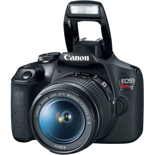 Appareil photo reflex numérique Canon EOS Rebel T7 avec objectif EF-S 18-55 mm - Ensemble essentiel de 32 Go