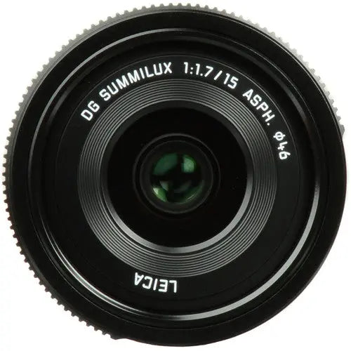 Panasonic Leica DG Summilux 15mm f/1.7 ASPH. Lens (Black) - Essential UV Bundle Panasonic