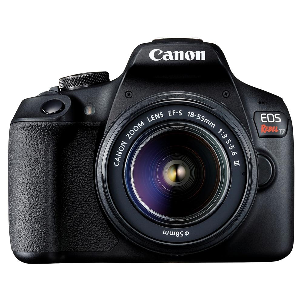 Canon EOS Rebel T7 with 18-55mm f/3.5-5.6 + Sandisk Ultra 32GB and Gadget Bag