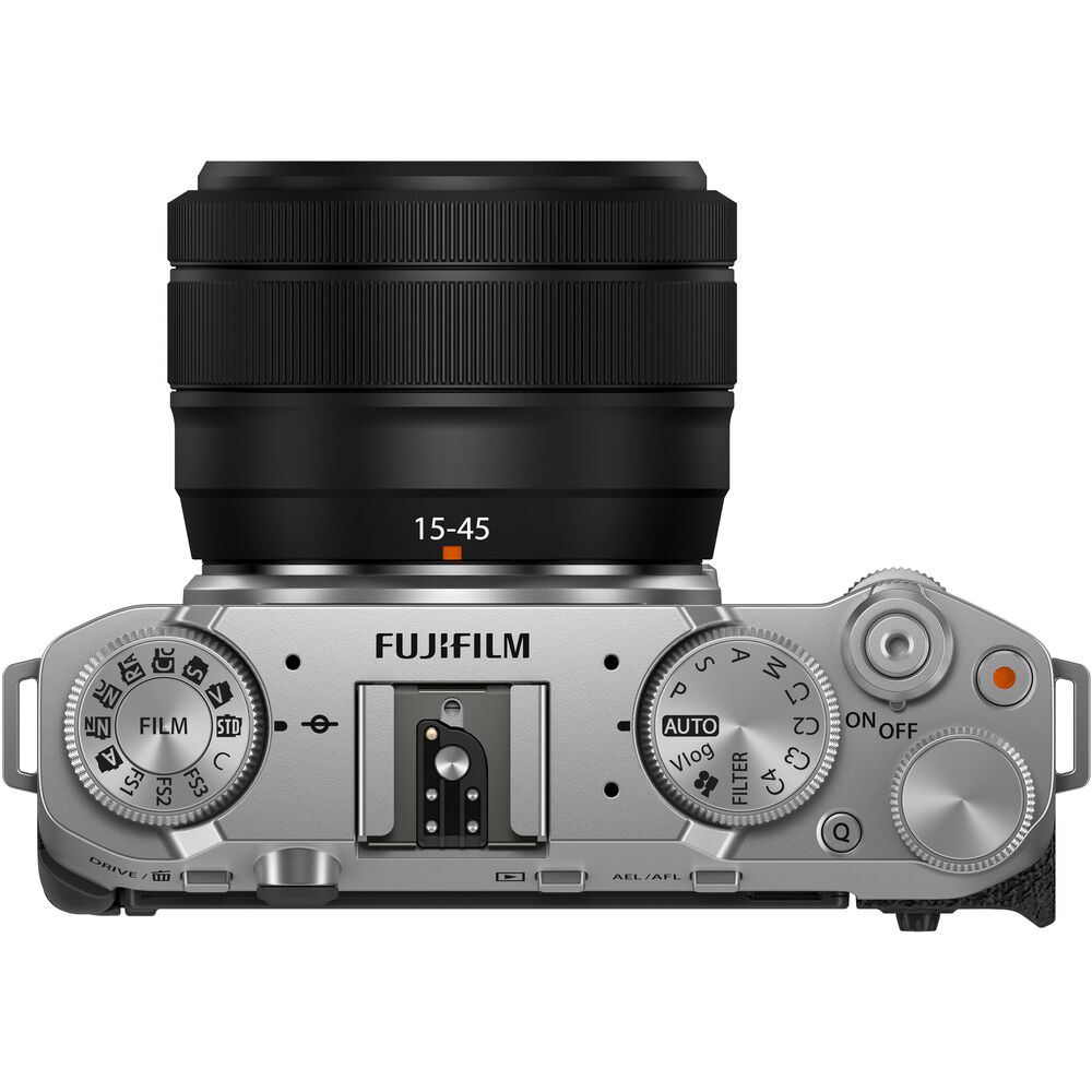 FUJIFILM X-M5 Mirrorless Camera with XC 15-45mm f/3.5-5.6 Lens (Silver) - 169007