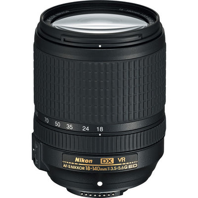 Nikon 18-140mm f/3.5-5.6G ED VR AF-S DX NIKKOR Zoom Lens In Frustration Free Packaging