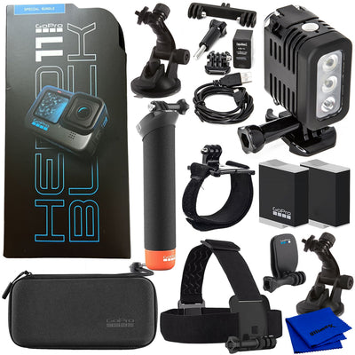 GoPro HERO11 Black Action Camera Specialty Bundle with LED Waterproof Light