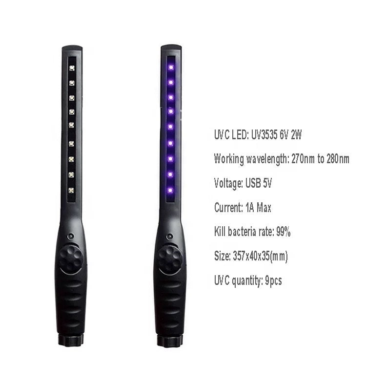 Portable UV UVC Light S*terilizer Disinfection Lamp Ultra-Violet Handheld Wand