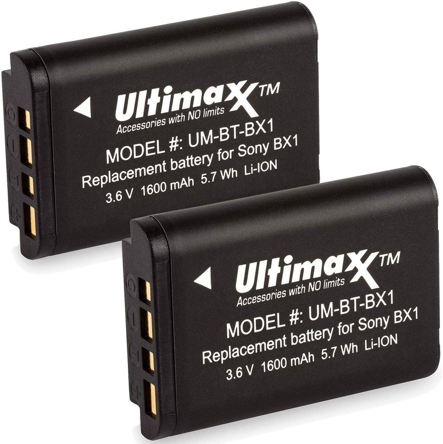 2x NP-BX1 Replacement Batteries for Sony Cyber-Shot DSC-RX100 RX100 RX1 Camera Ultimaxx