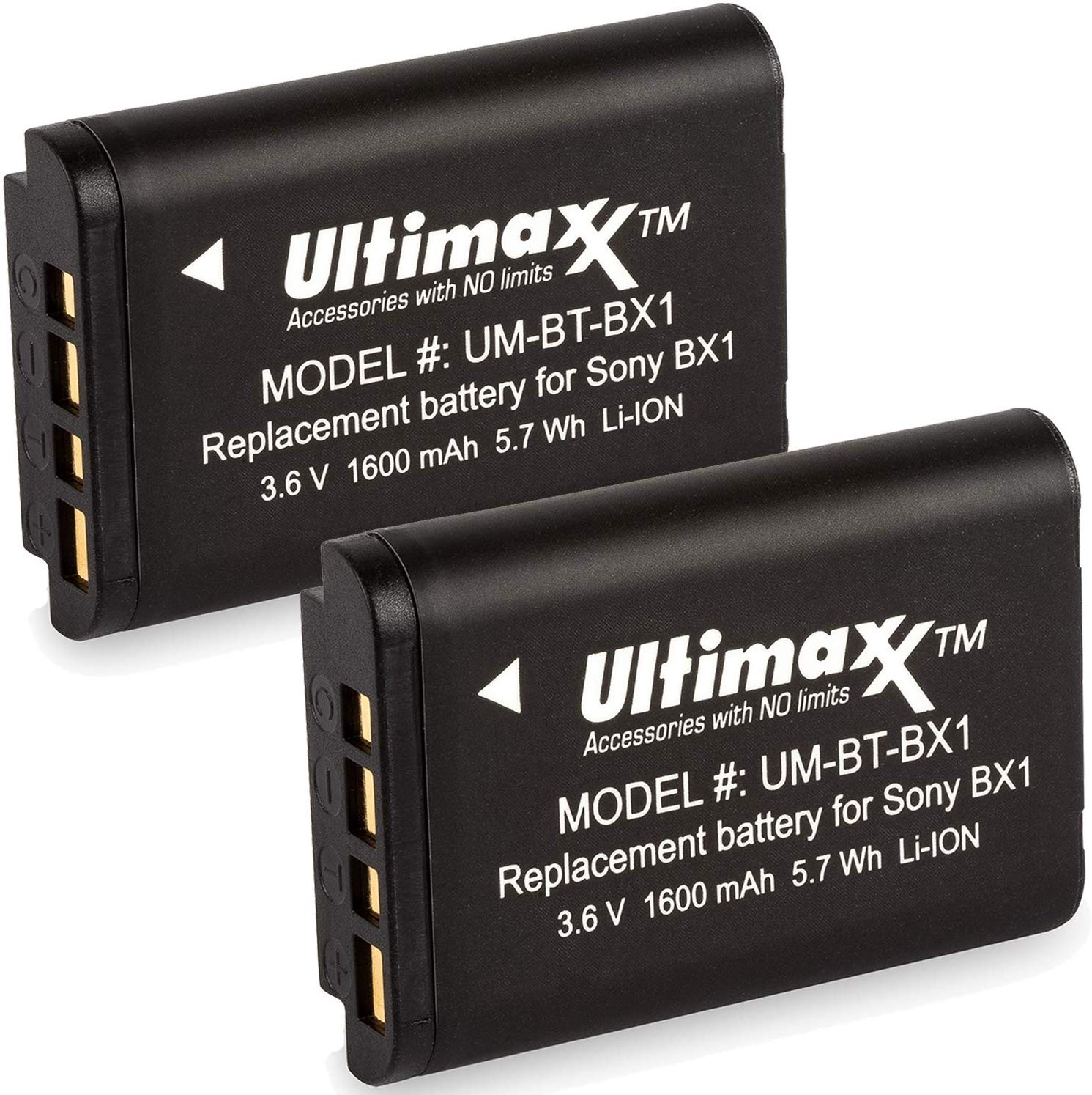 2x NP-BX1 Replacement Batteries for Sony Cyber-Shot DSC-RX100 RX100 RX1 Camera Ultimaxx