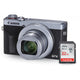 Canon PowerShot G7 X Mark III Digital Camera (Silver) + Sandisk Ultra 32GB Canon