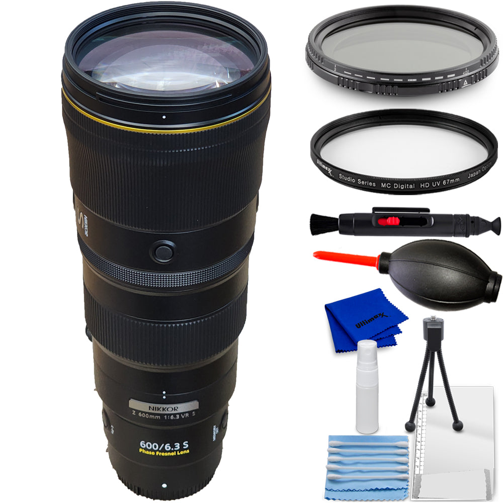 Nikon NIKKOR Z 600mm f/6.3 VR S Lens (Nikon Z) Bundle 1