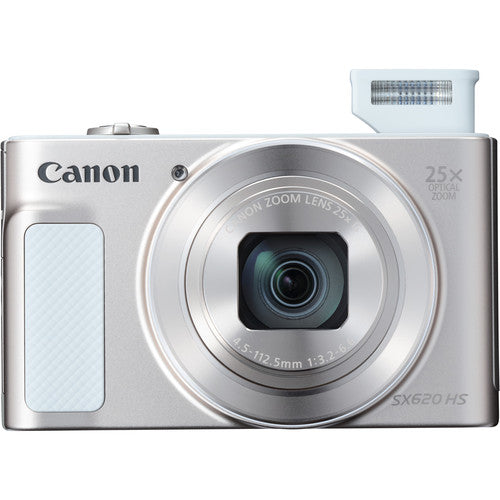 Canon PowerShot SX620 HS Digital Camera (Silver) + 64GB + LED Light Kit Bundle