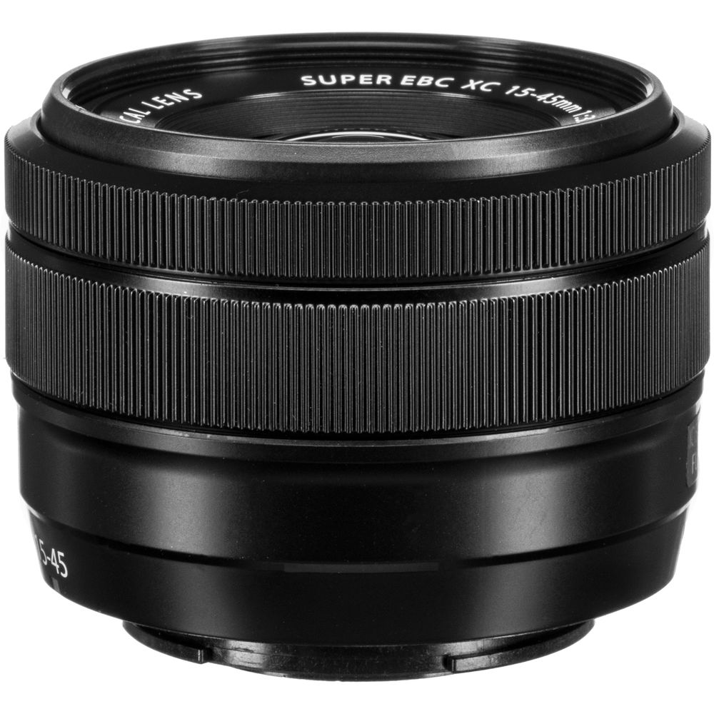 Objectif Fujifilm XC 15-45 mm f/3.5-5.6 OIS PZ (noir) – Ensemble de filtres UV, boîte blanche