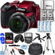 Nikon COOLPIX B500 Digital Camera (Red) - 15PC Accessory Bundle Nikon