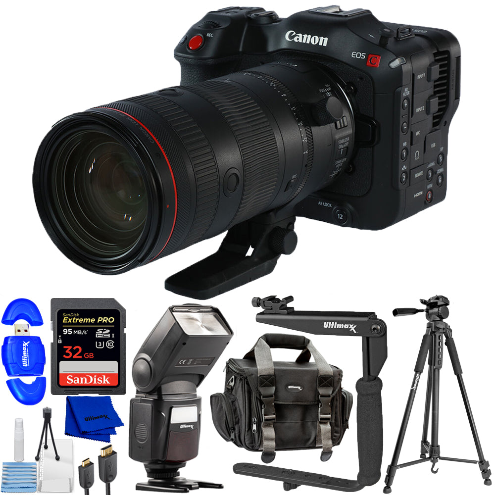 Canon EOS C70 Cinema Camera with RF 24-105mm L IS USM Z Lens (Canon RF) Kit