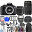 Canon EOS 2000D / Rebel T7 4 Lenses 18-55mm + 75-300mm + 64GB Top Value Bundle Canon