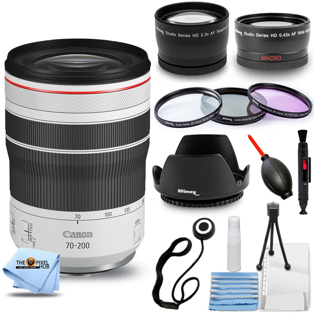 Canon RF 70-200mm f/4L IS USM Lens 4318C002 - 12PC Accessory Bundle Canon