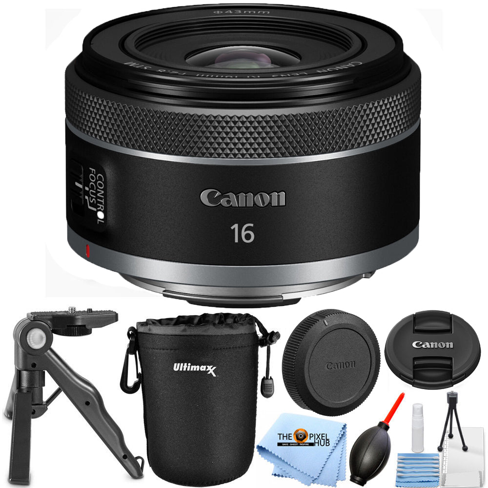 Canon RF 16mm f/2.8 STM Lens 5051C002 - 5PC Accessory Bundle Canon