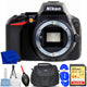 Nikon D5600 24.2MP DSLR Camera (Body Only) 1575 - 7PC Accessory Bundle Nikon