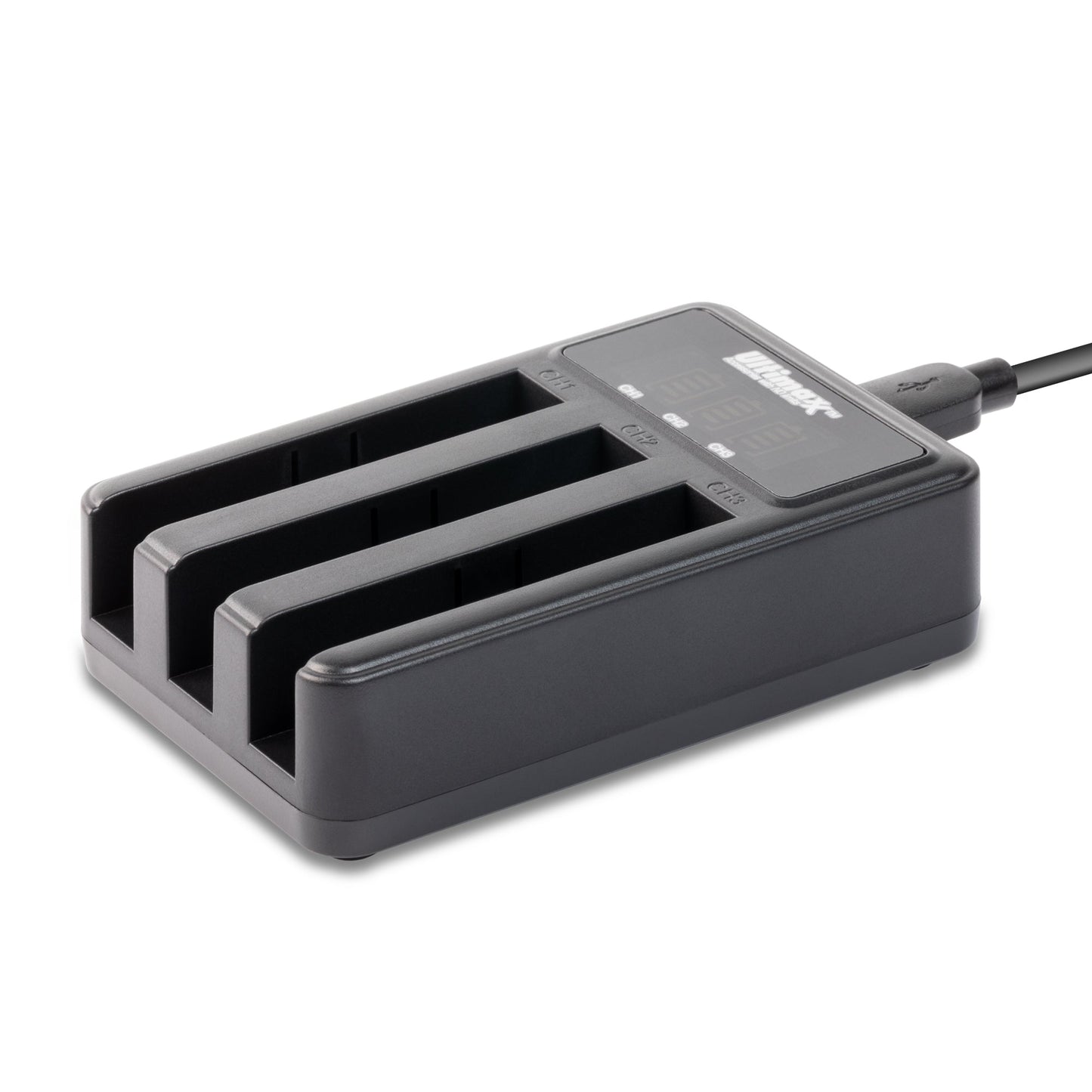 Ultimaxx Triple 3-Channel Charger Station for Insta360 One X2 with LED Display Ultimaxx