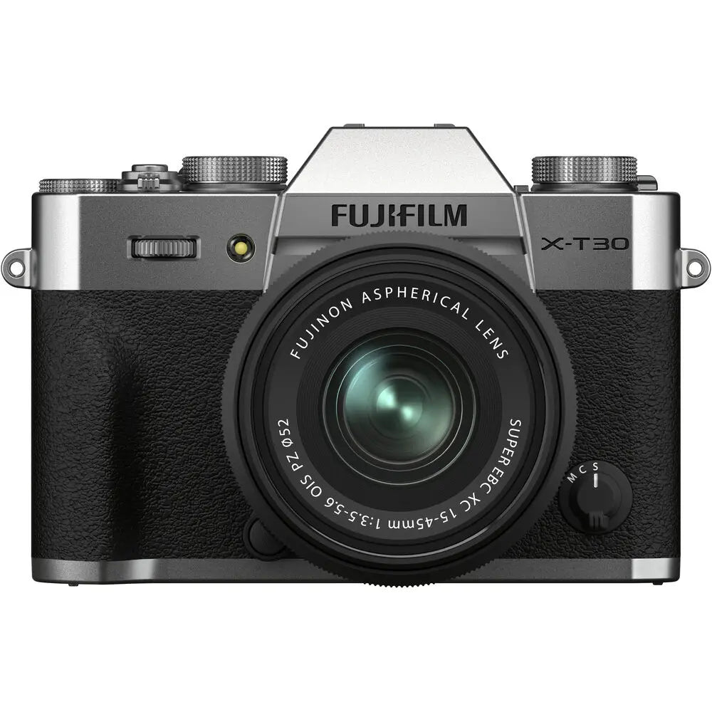 FUJIFILM X-T30 II Mirrorless Camera with XC 15-45mm OIS PZ Lens (Silver) Fujifilm
