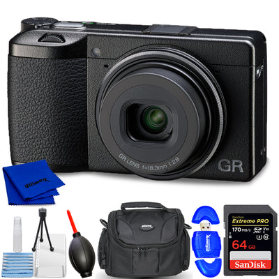 Ricoh GR III HDF Digital Camera 01272 - 7PC Accessory Bundle