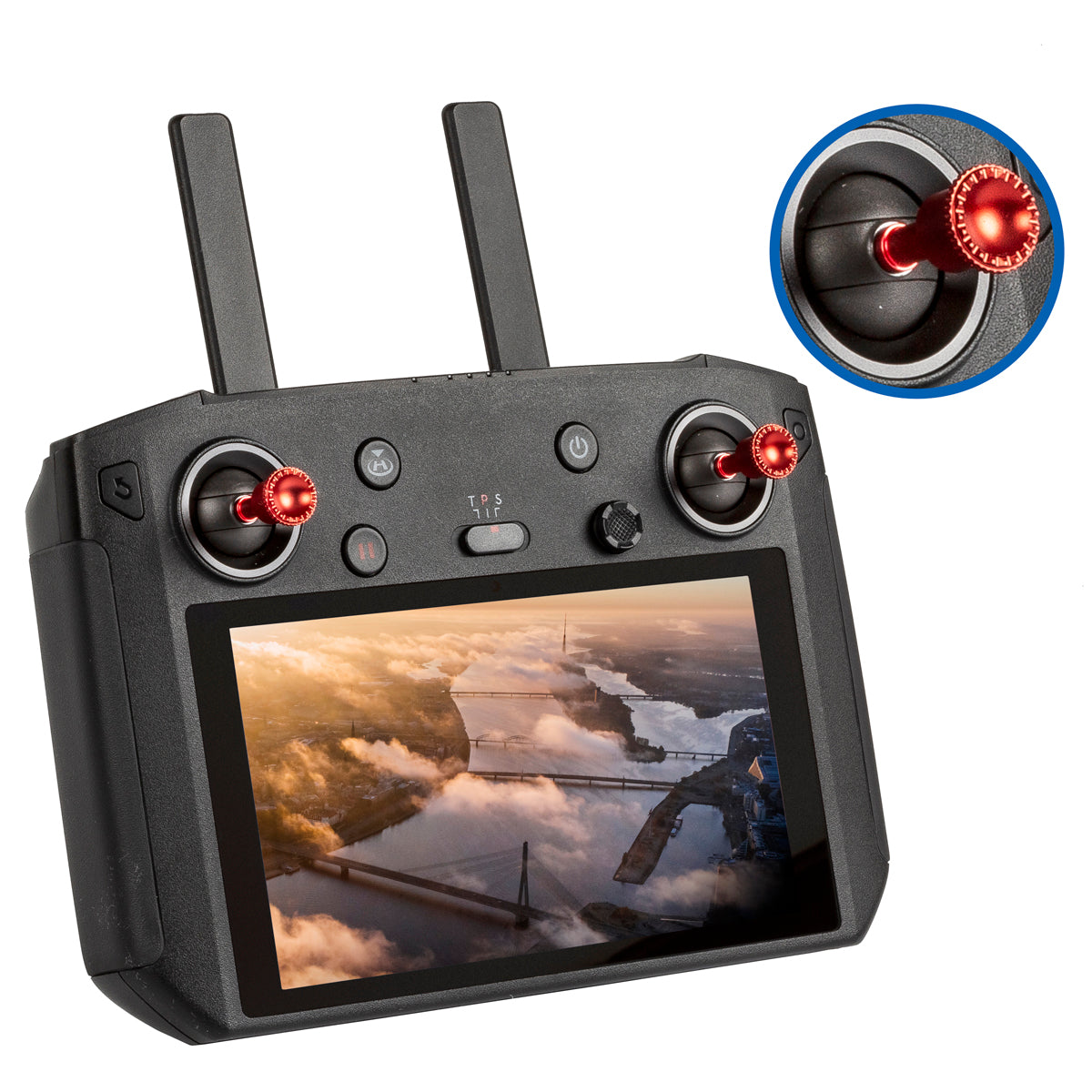 2 x télécommande intelligente antidérapante, Joystick à bascule pour DJI Mavic 2