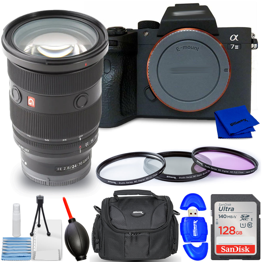 Sony Alpha a7 III Mirrorless Digital Camera (Body Only) with FE 24-70mm f/2.8 GM II Lens Bundle 1