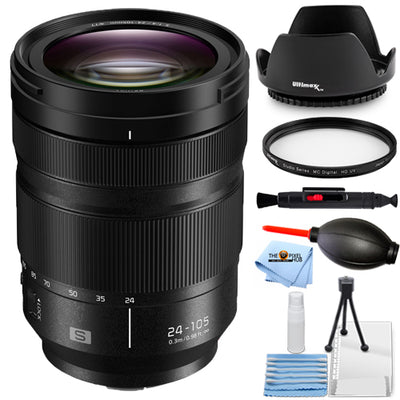 Panasonic Lumix S 24-105mm f/4 Macro O.I.S. Lens - OPEN BOX Bundle 2