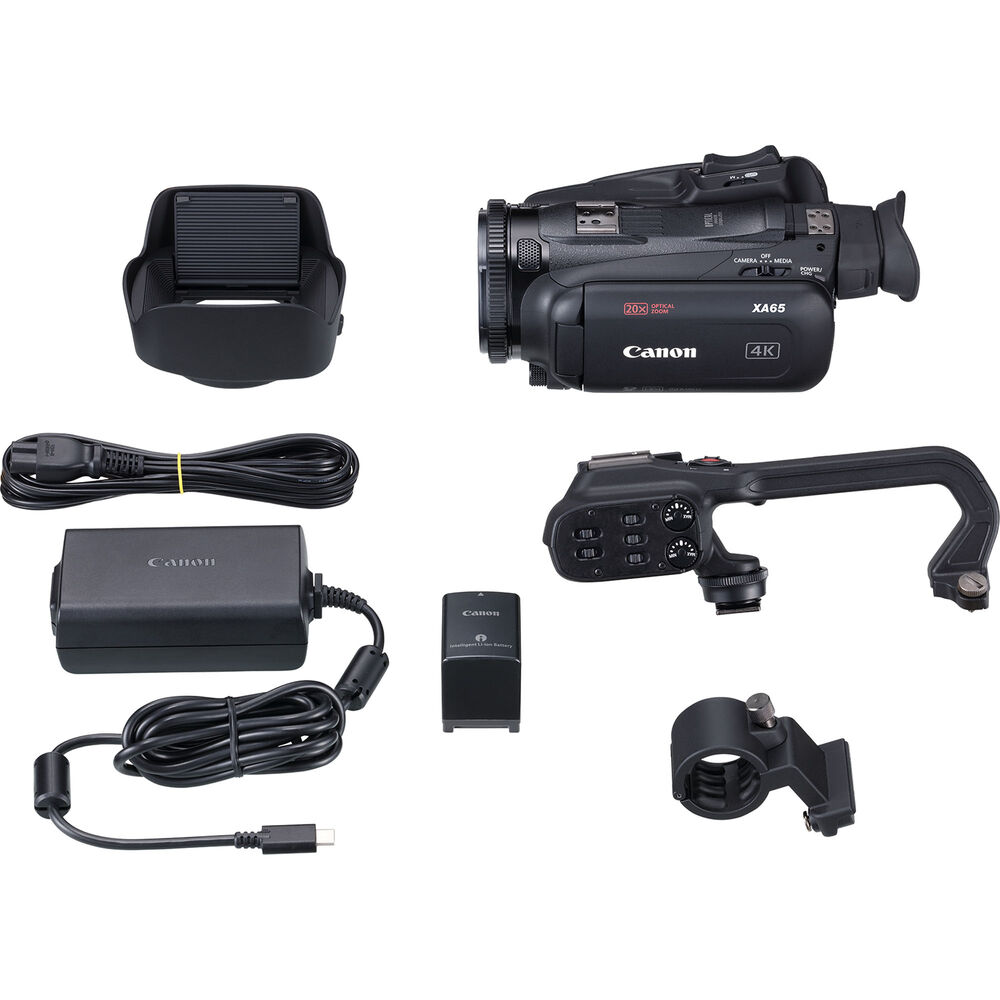 Canon XA65 Professional UHD 4K Camcorder PAL 5732C002 - 7PC Accessory Bundle Canon