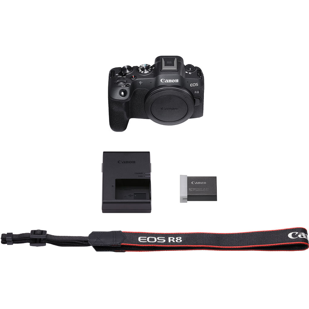 Appareil photo sans miroir Canon EOS R8 5803C002 - Ensemble d'accessoires 12 pièces