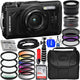 OM SYSTEM Tough TG-7 Digital Camera (Black) V110030BU000 - 12PC Accessory Bundle OM System