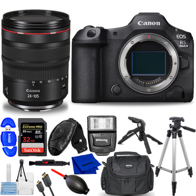 Canon EOS R5 Mark II Mirrorless Camera with 24-105mm f/4 L IS USM Lens - Bundle