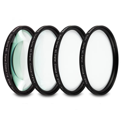 Filtre d'objectif macro gros plan 77 mm +1 +2 +4 +10 pour appareil photo Canon Nikon Sony Pentax