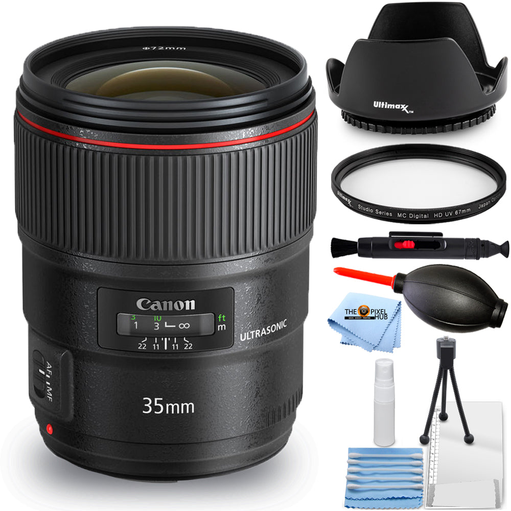 Objectif Canon EF 35 mm f/1.4L II USM 9523B002 - Ensemble d'accessoires 7 pièces