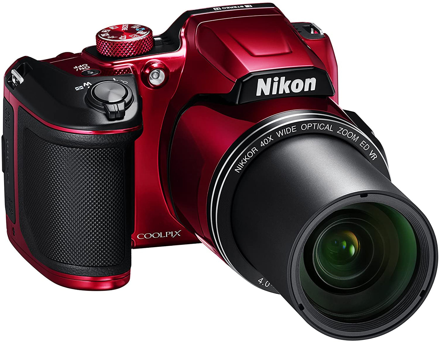 Nikon COOLPIX B500 Digital Camera (Red) 26508 - 7PC Accessory Bundle