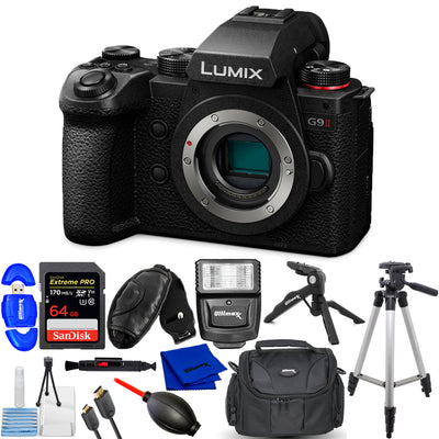 Panasonic Lumix G9 II Mirrorless Camera (Body) DC-G9M2BODY - 12PC Accessory Kit