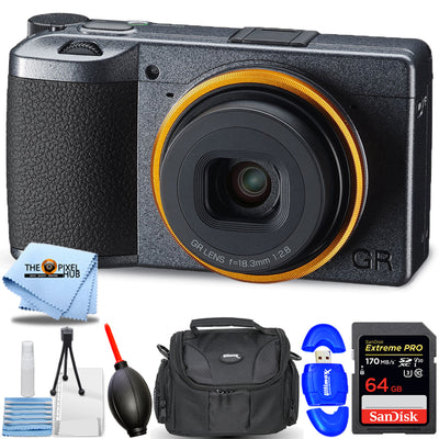 Ricoh GR III Street Edition Digital Camera 01097 - Essential 64GB Bundle