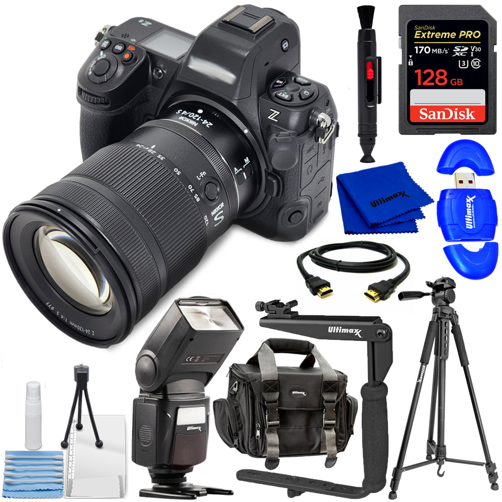 Nikon Z8 Mirrorless Camera with 24-120mm f/4 Lens 1698 - 12PC Accessory Bundle