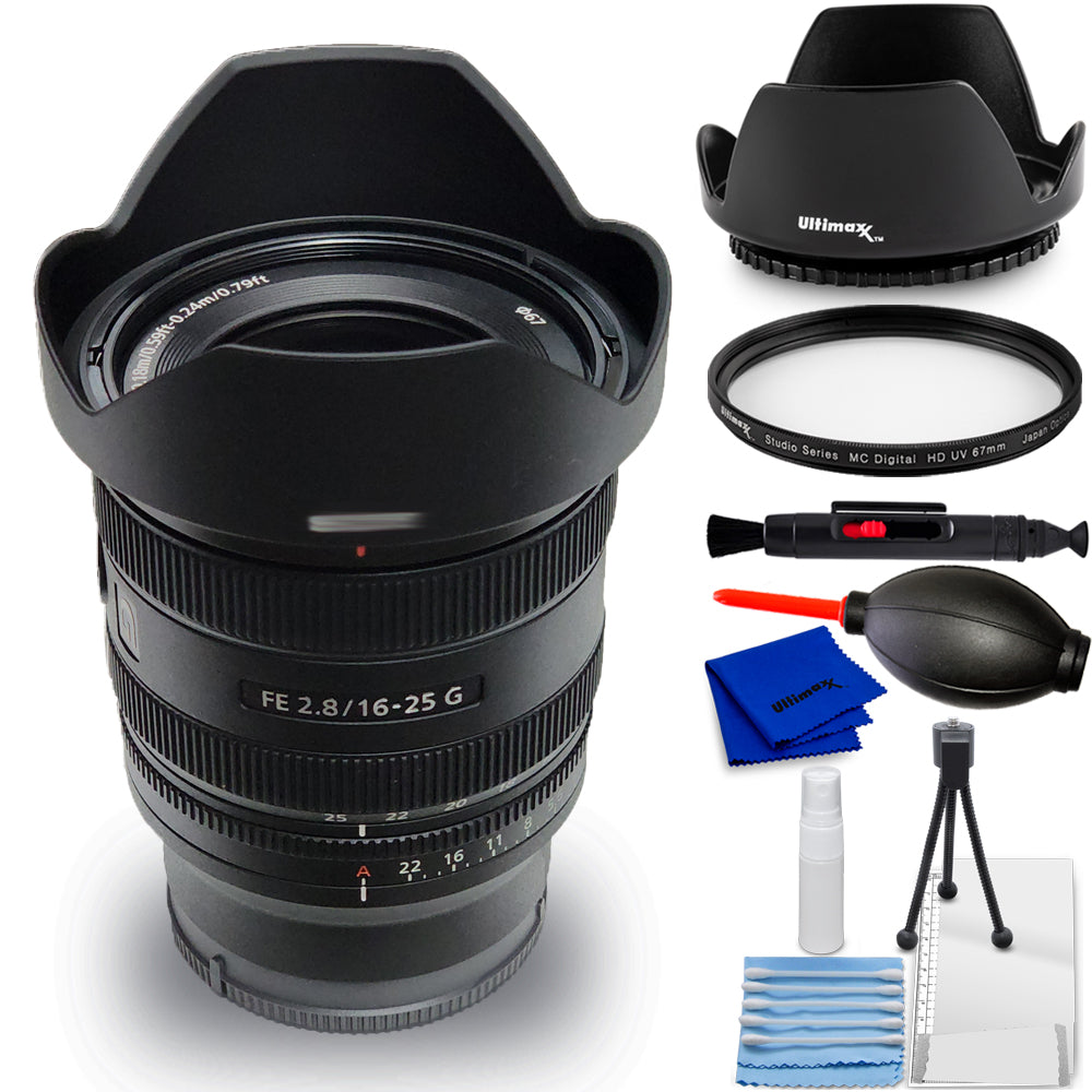 Sony FE 16-25mm f/2.8 G Lens (Sony E) SEL1625G - 7PC Accessory Bundle