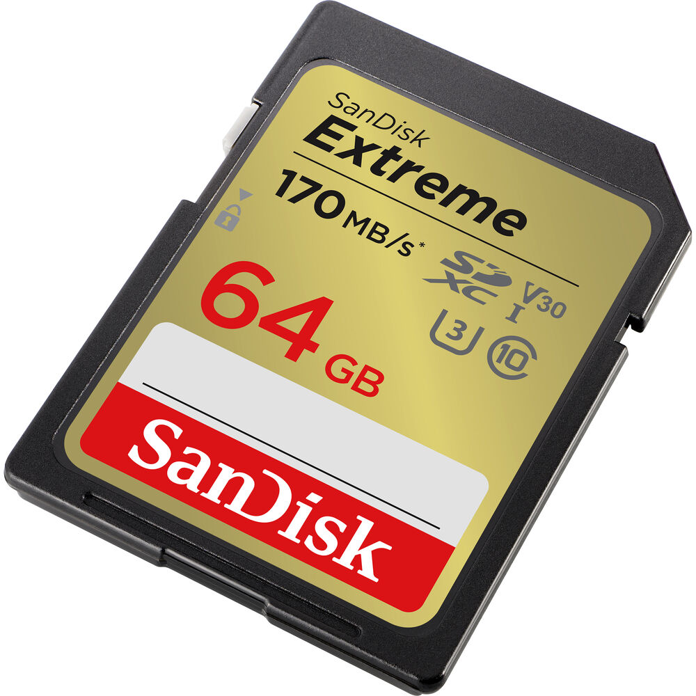 SanDisk 64GB Extreme UHS-I SDXC Memory Card - SDSDXV2-064G-GNCIN