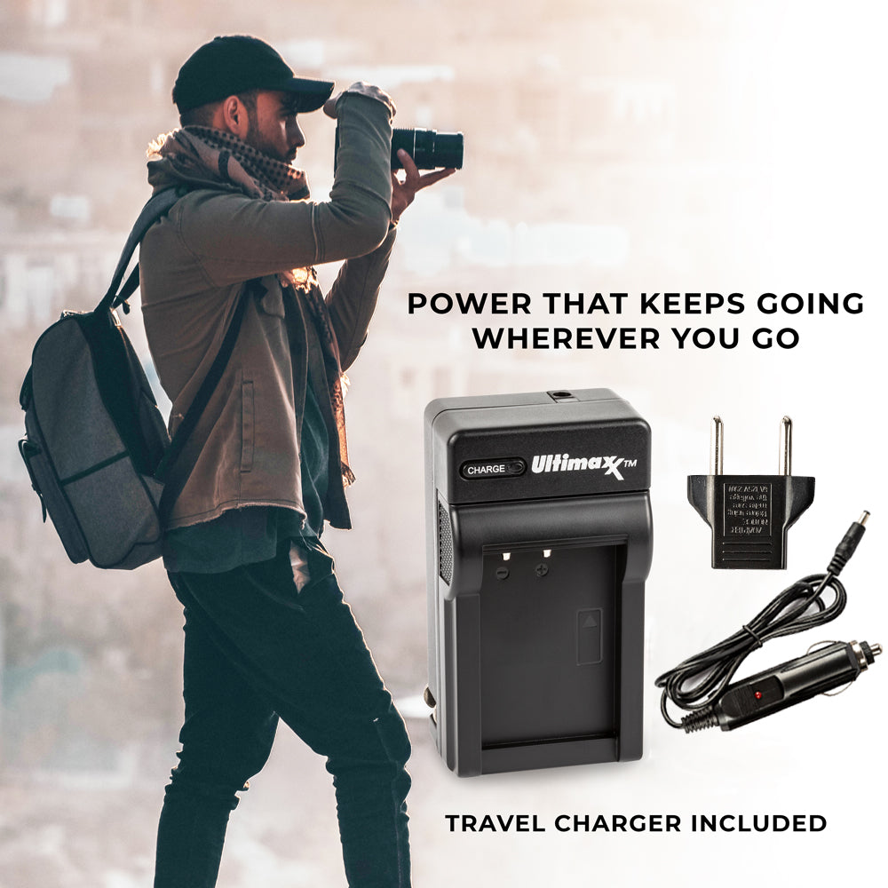 Chargeur rapide ULTIMAXX AC/DC pour maison et voyage pour NP-BX1 avec Sony Cyber-Shot M8