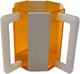 Ready Covers Lucite Netilat Yadayim Washing Cup - Modern Juidaica Jewish Ritual Wash Cup with Dual Handles, 5" Tall (Orange/White) Ready Covers