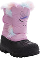 AQUAKIX Pink Unicorn Print With Rainbow Fur Snow Boots (T6) AQUAKIX
