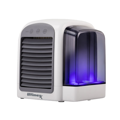 Ultimaxx Mini ventilateur de refroidissement de climatiseur sans fil silencieux et portable avec 3 vitesses